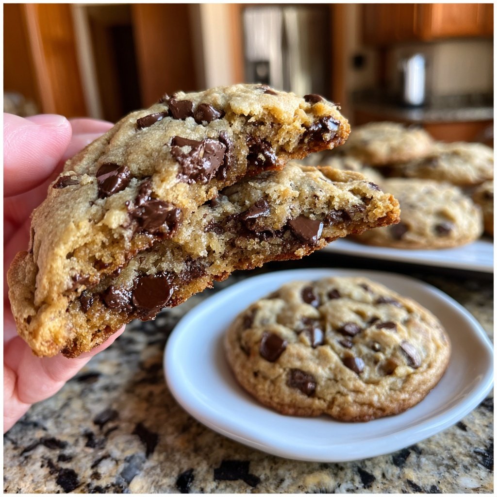 One-Bowl No-Chill Chocolate Chip Cookies​