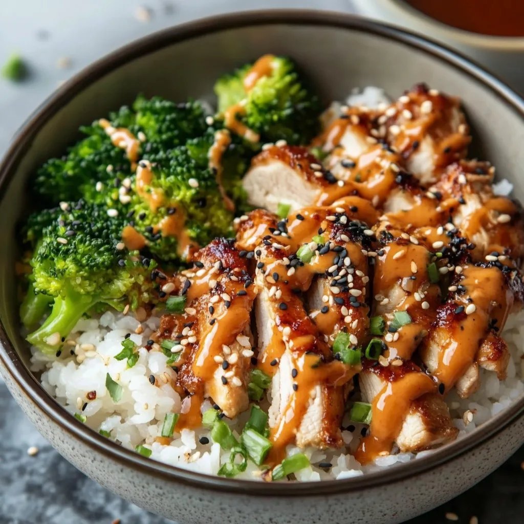 Delicious Sticky Chicken Rice Bowls
