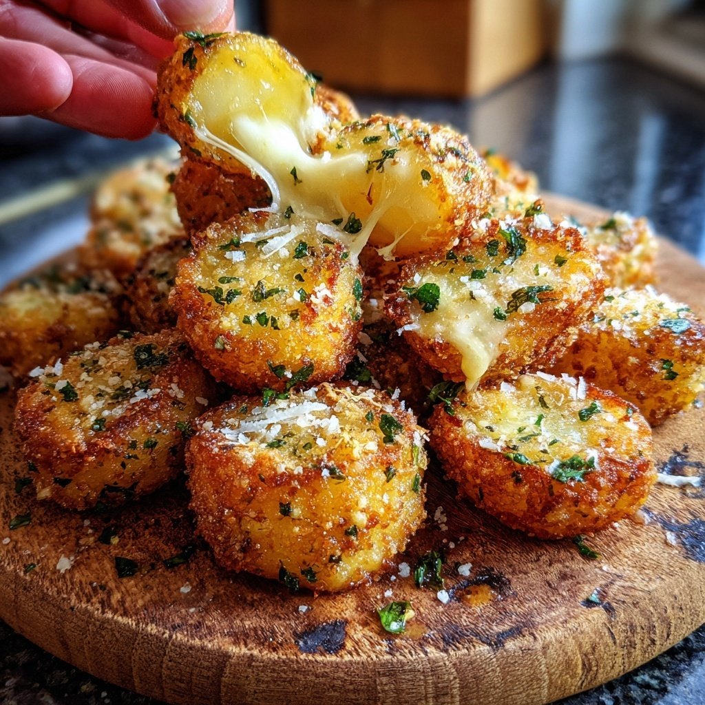Crispy Parmesan Potato Bites