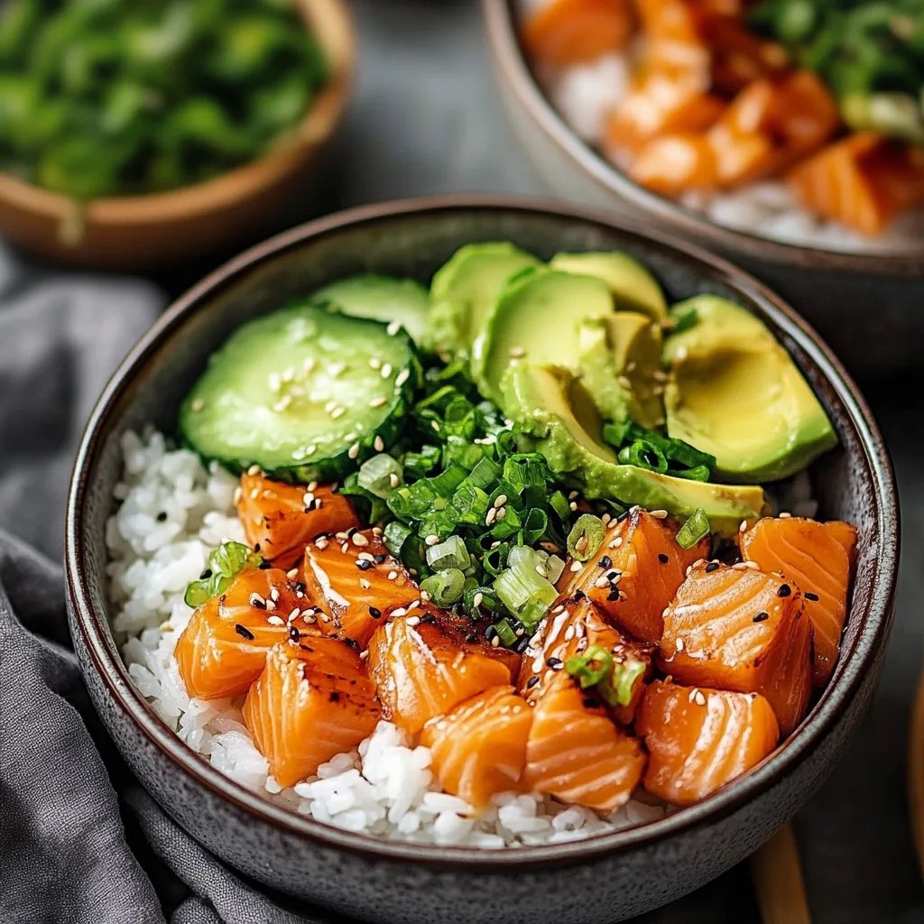 Salmon Rice Bowls