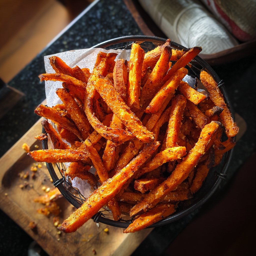 Airfryer Spiced Sweet Potato Fries