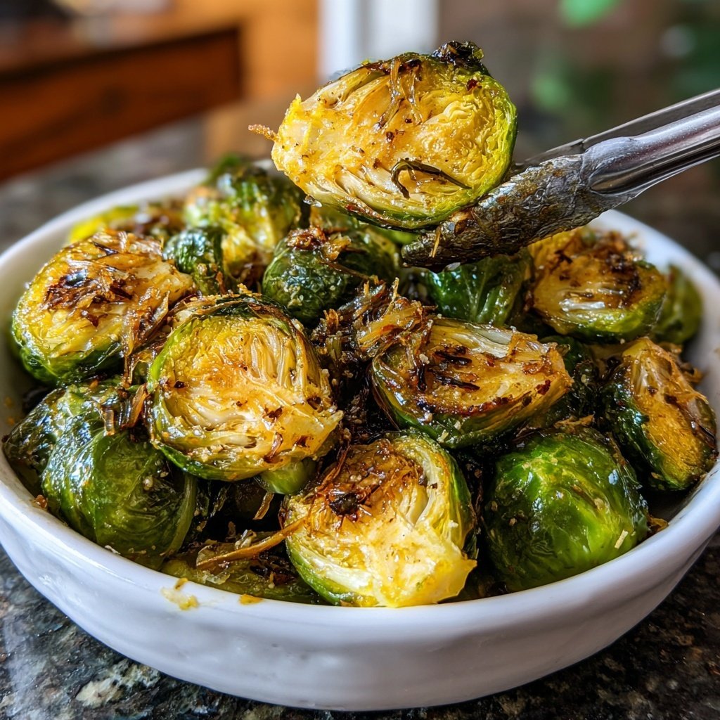 Crispy Brussels Sprouts with Balsamic