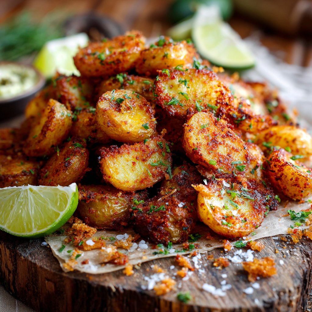 Sriracha Lime Airfried Potatoes