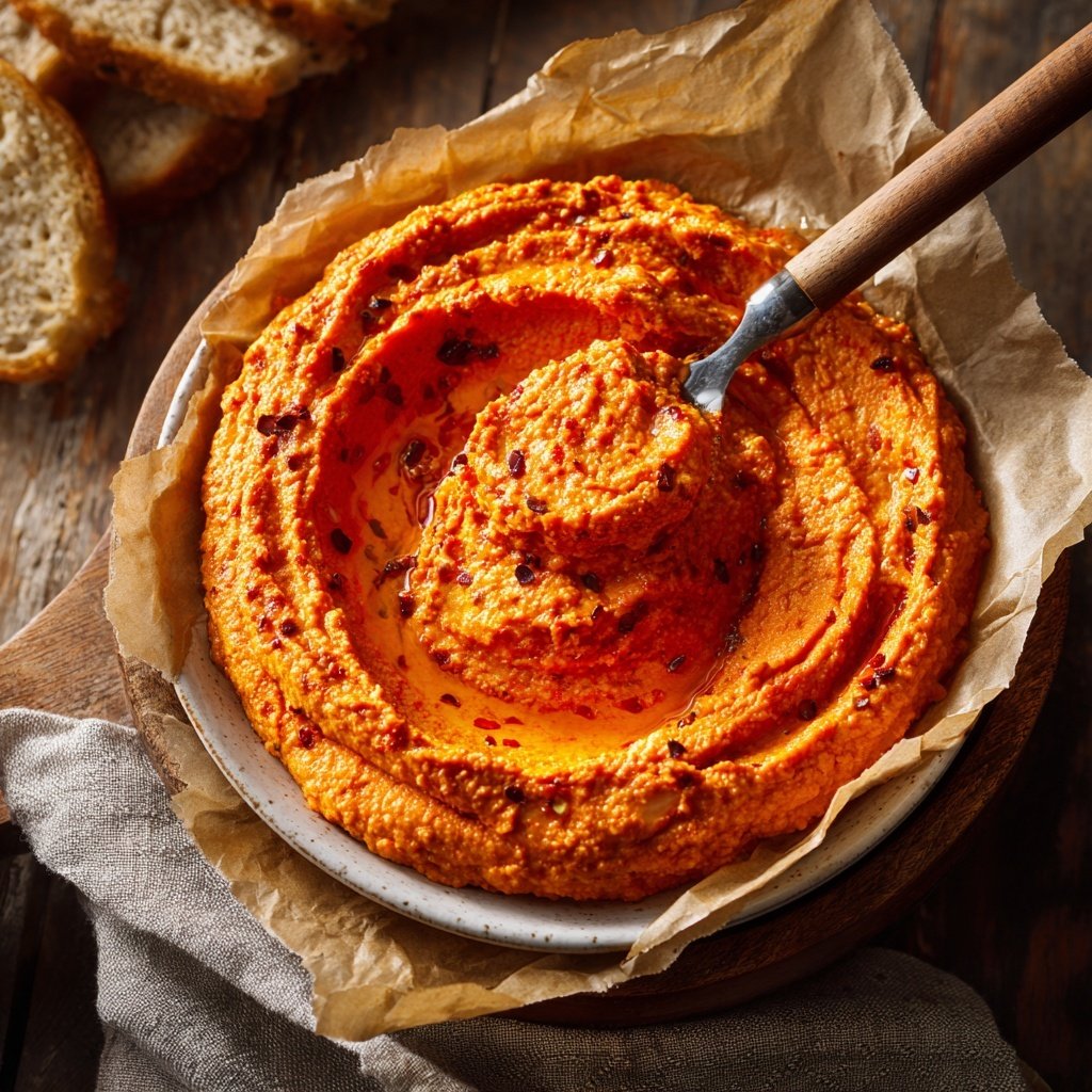 Roasted Red Pepper Hummus Platter