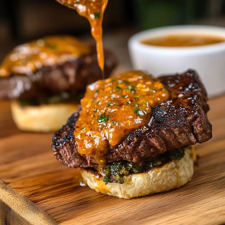 Cowboy Butter Steak Sliders