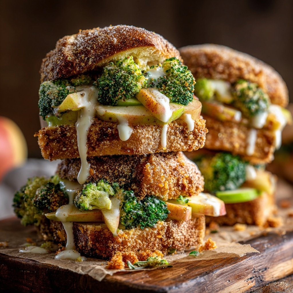 Tangy Broccoli Apple Sliders