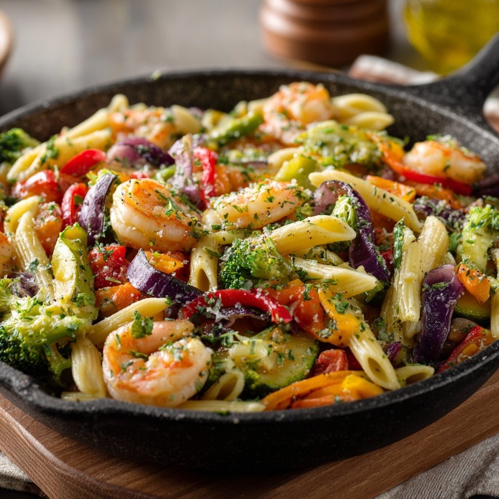 Pasta Primavera with Shrimp