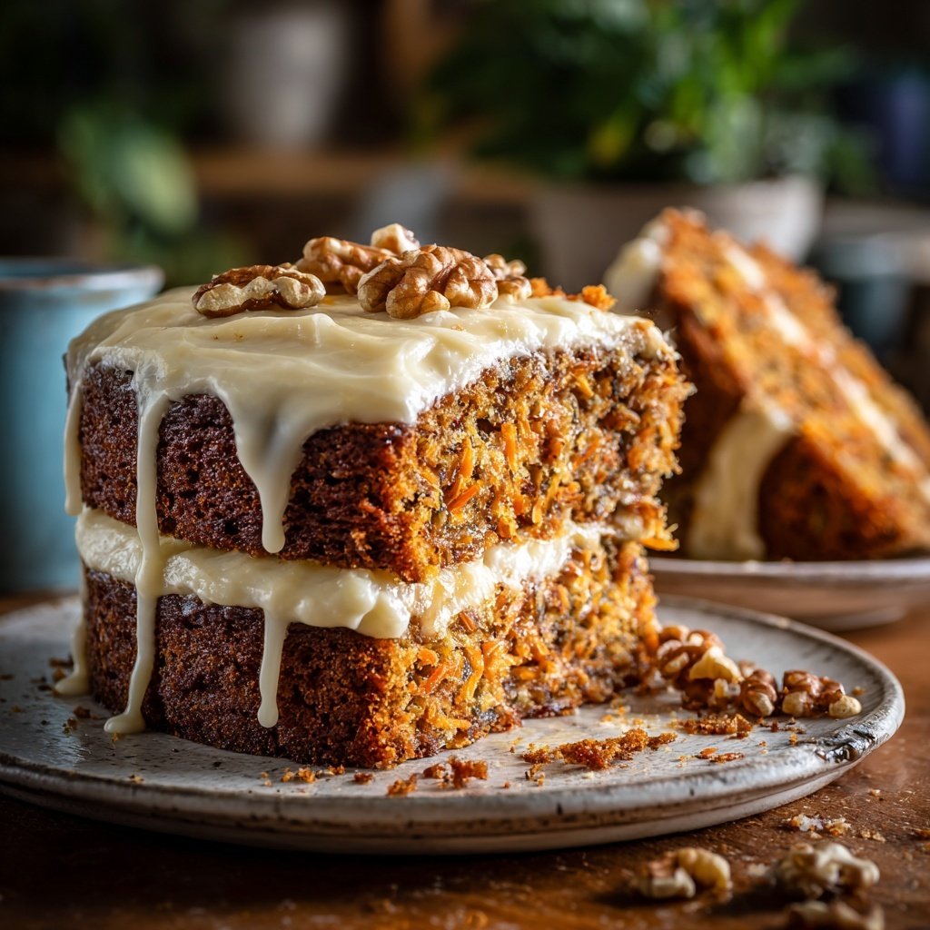 Carrot and Walnut Cake Delight