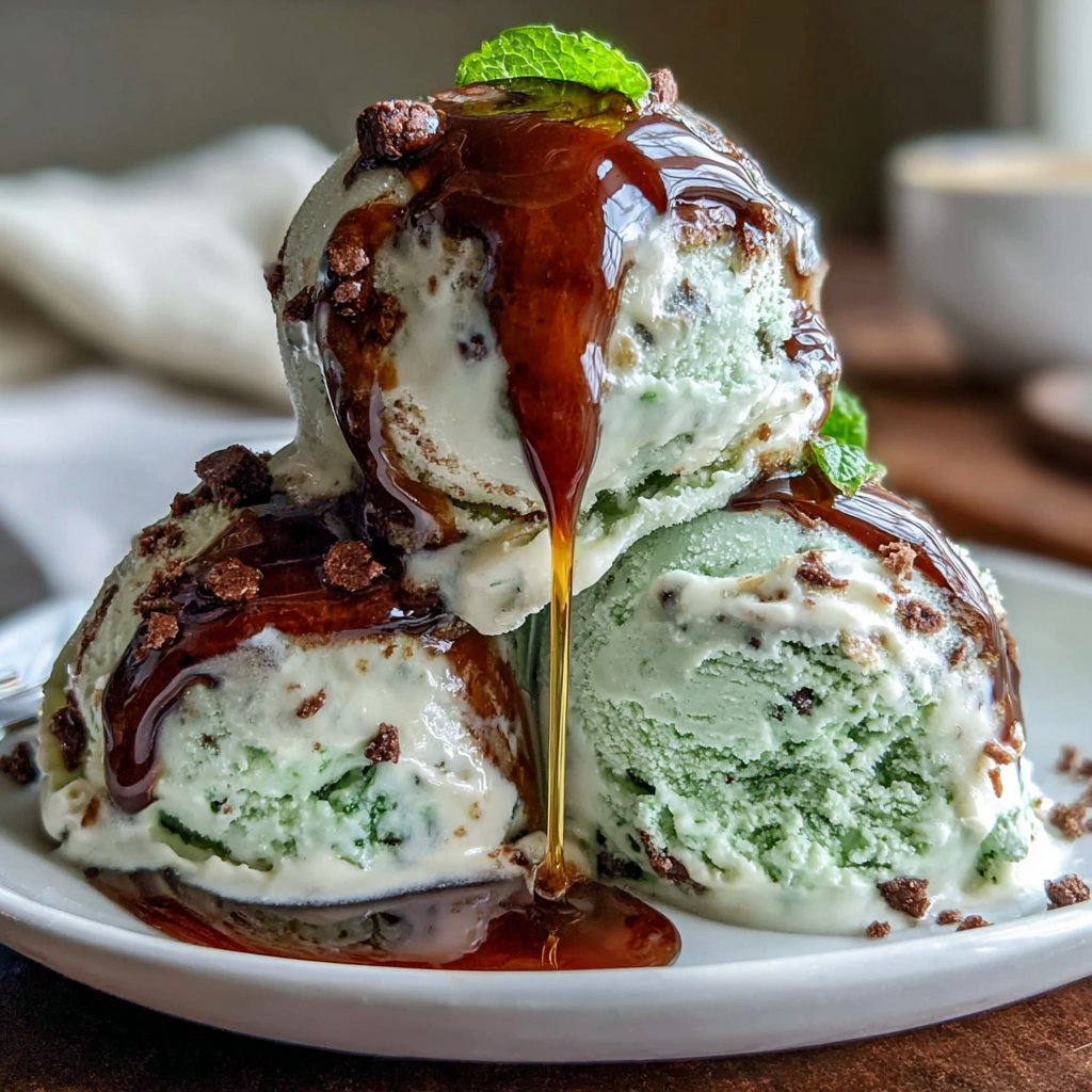 Mint Chocolate Chip Affogato