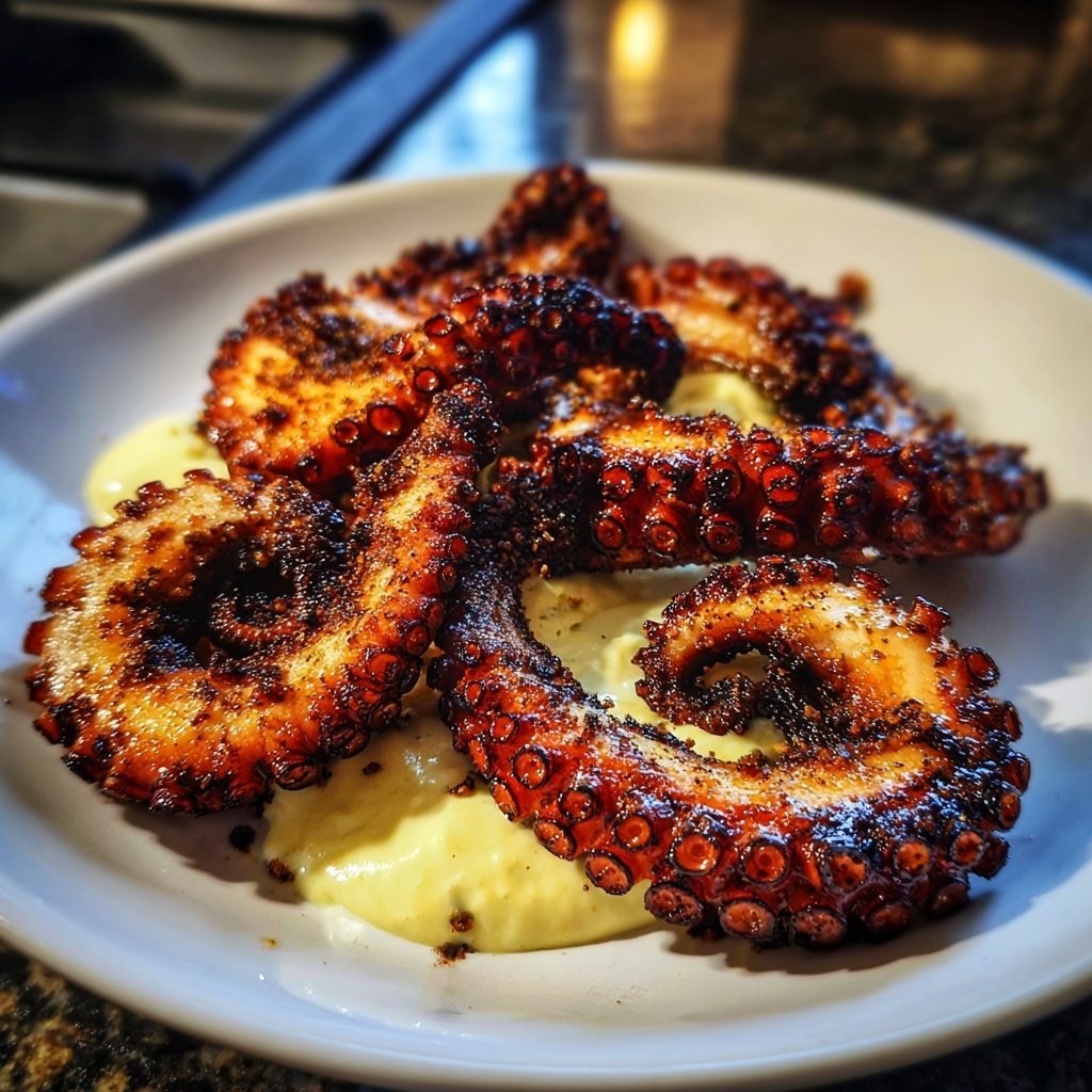 Grilled Octopus with Lemon Aioli