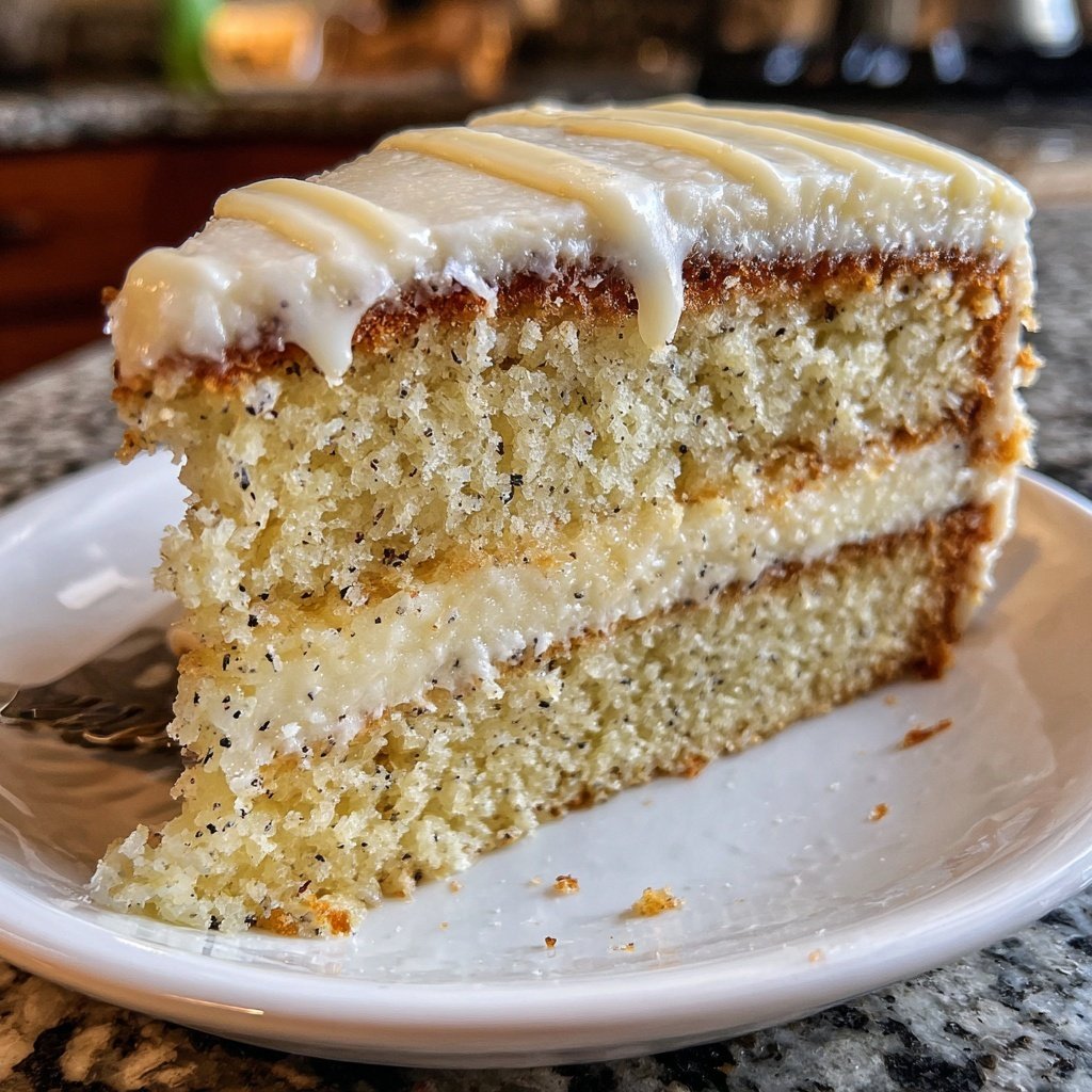 Vanilla Layer Cake with Creamy Vanilla Frosting