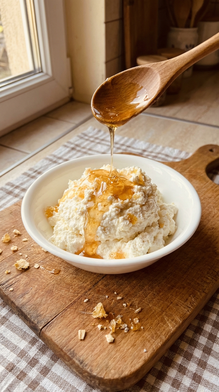 Cottage Cheese with Honey Drizzle