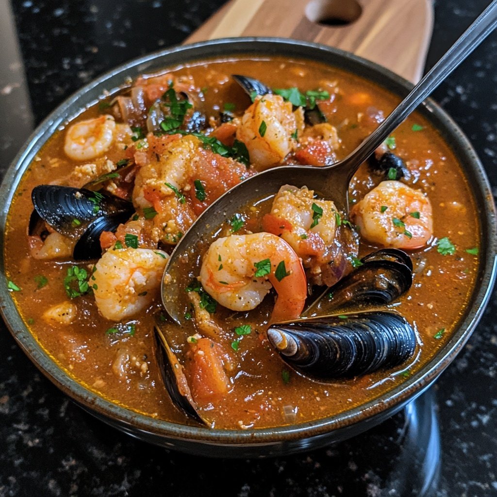 Classic San Francisco Cioppino Seafood Stew Recipe