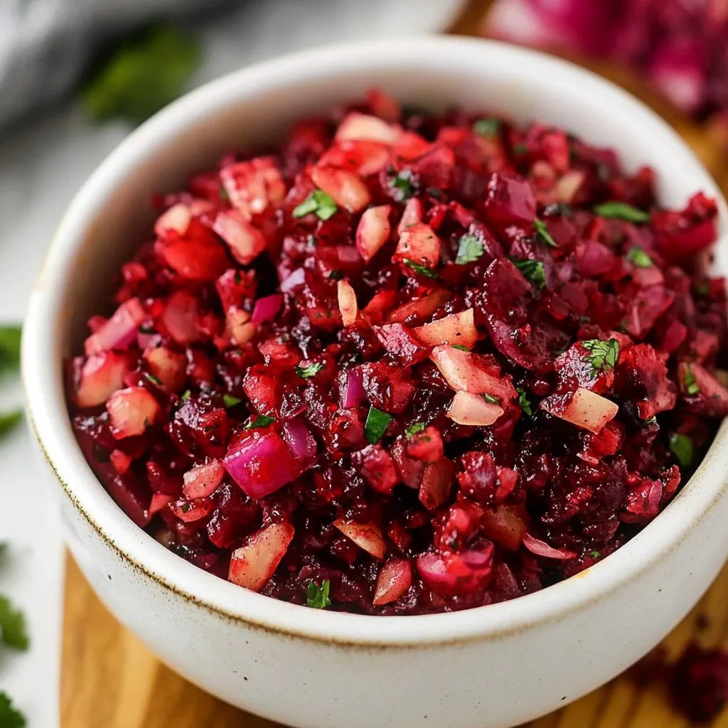 Fresh Cranberry Salsa Appetizer