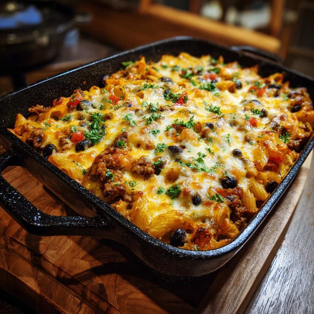 Savory Taco Pasta Bake