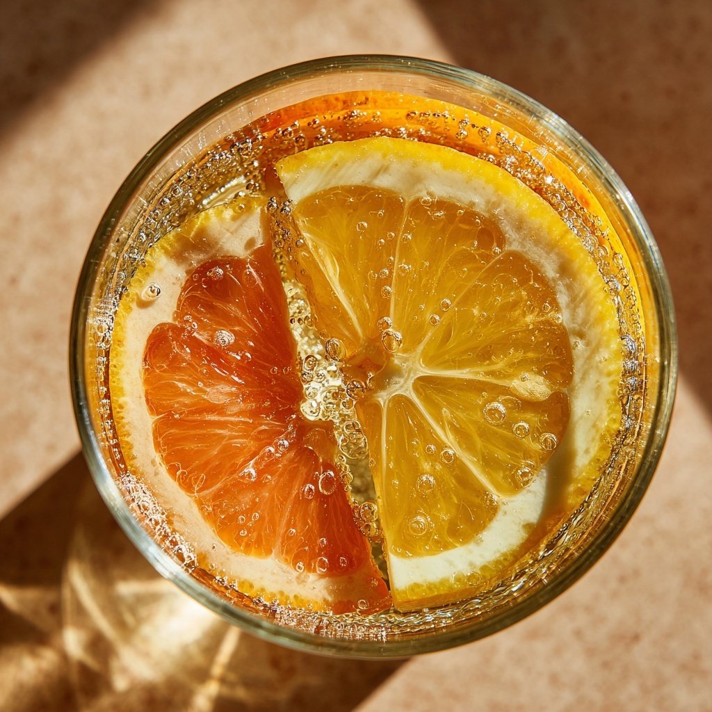 Winter Citrus Sparkler Mocktail
