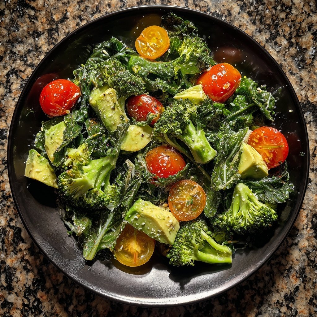 Gourmet Broccoli Leaf Salad