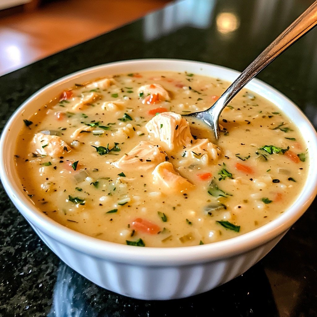 Creamy Chicken and Rice Soup