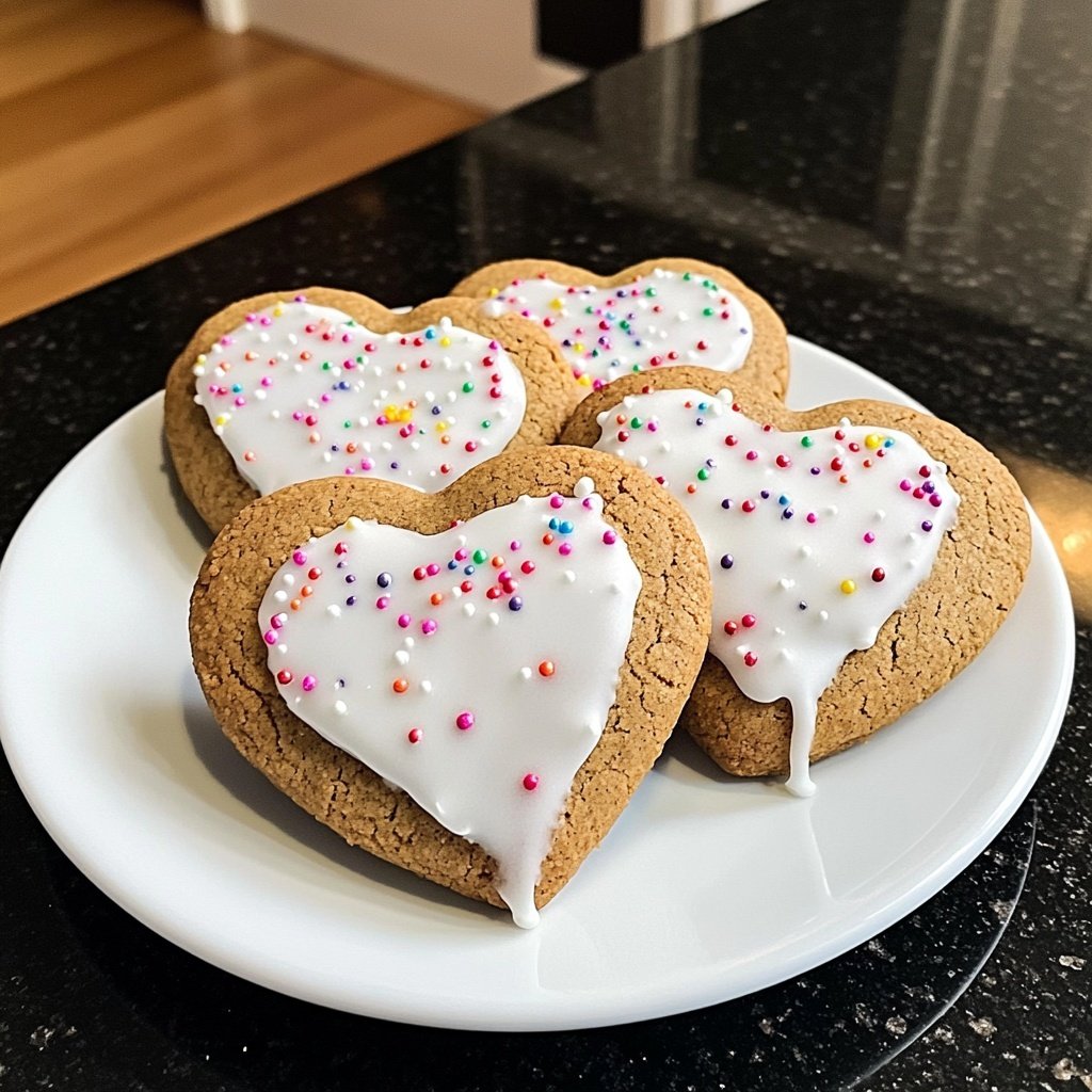 Spiced Gingerbread Heart Cookies