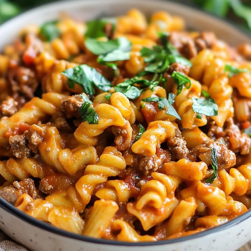 One-Pot Taco Pasta (Gluten-free, Dairy-free)