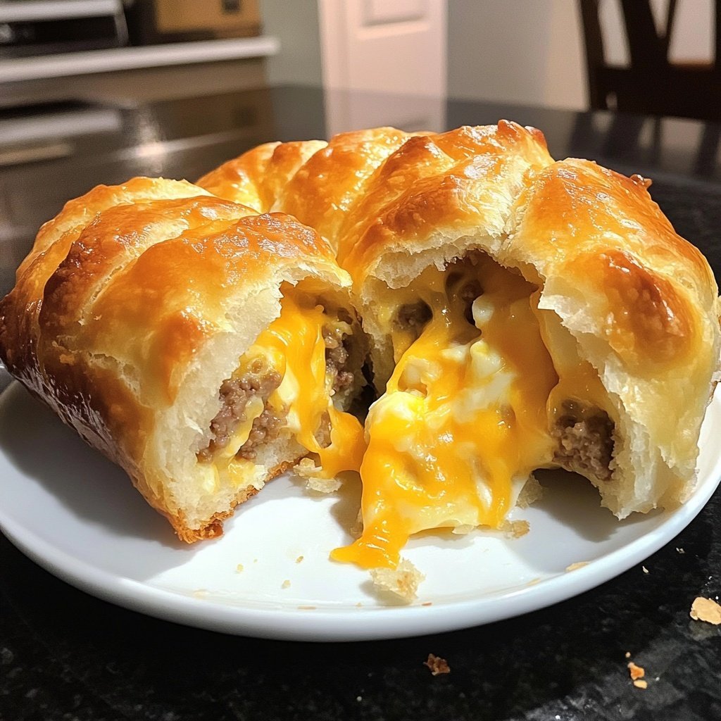Quick & Delicious Sausage Egg Breakfast Rolls