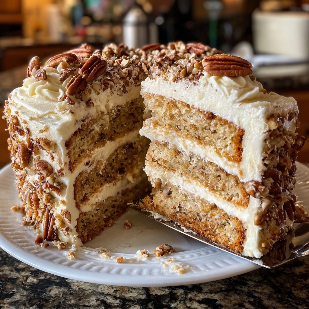 Butter Pecan Vanilla Cake