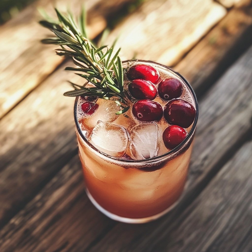 Holiday Cocktail Spiced Cranberry Paloma