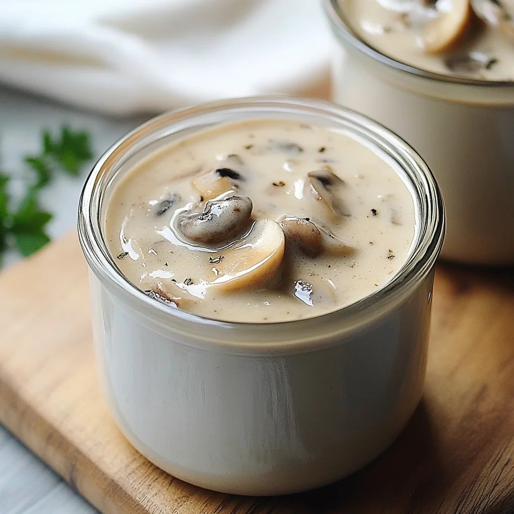 Homemade Cream Of Mushroom Soup