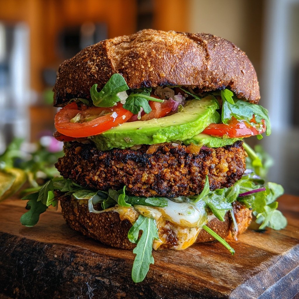 Protein-Powered Veggie Burger