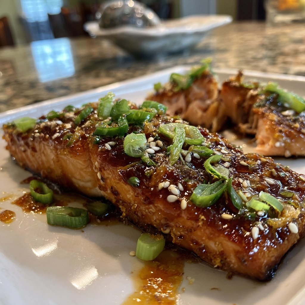 Yuzu Miso Glazed Salmon Filet