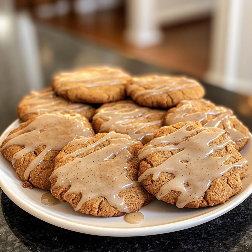 Glazed Speculoos Spice Cookies
