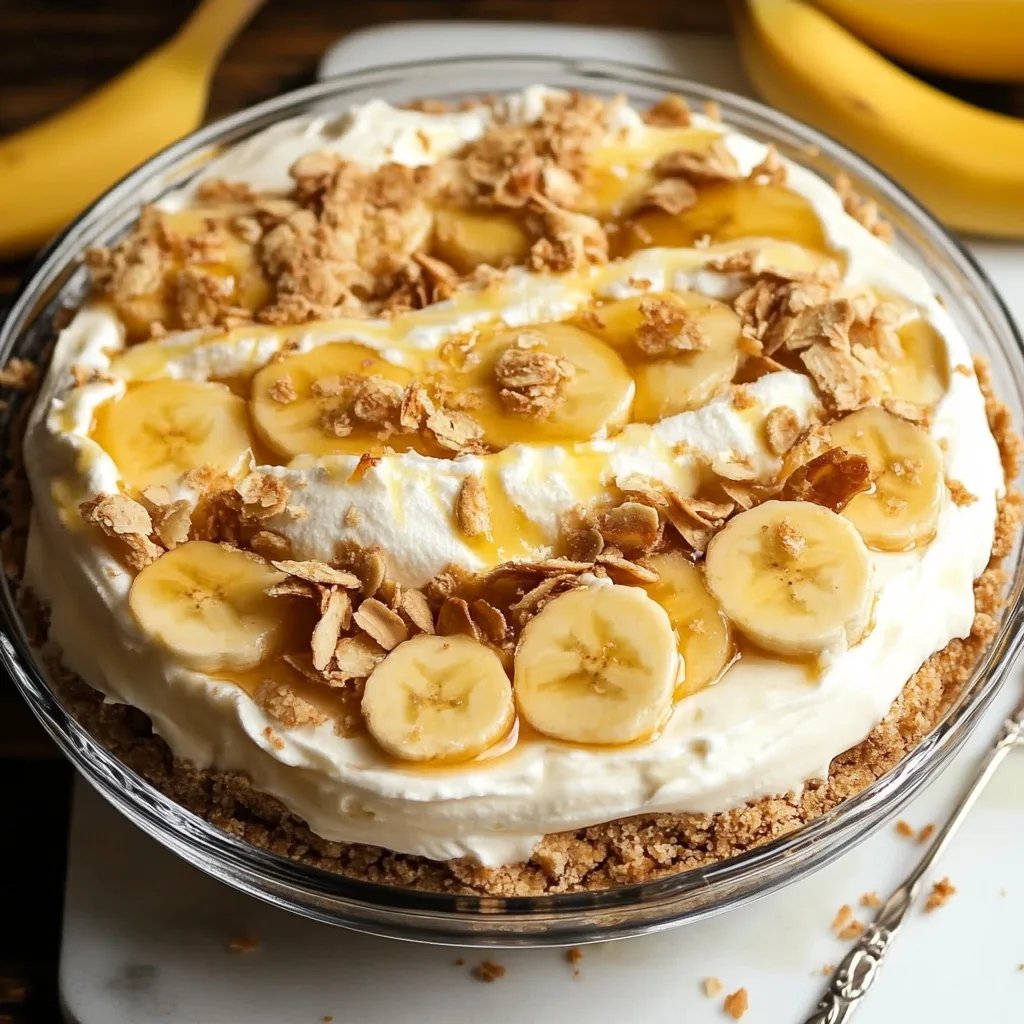 No Bake Banana Cream Pie