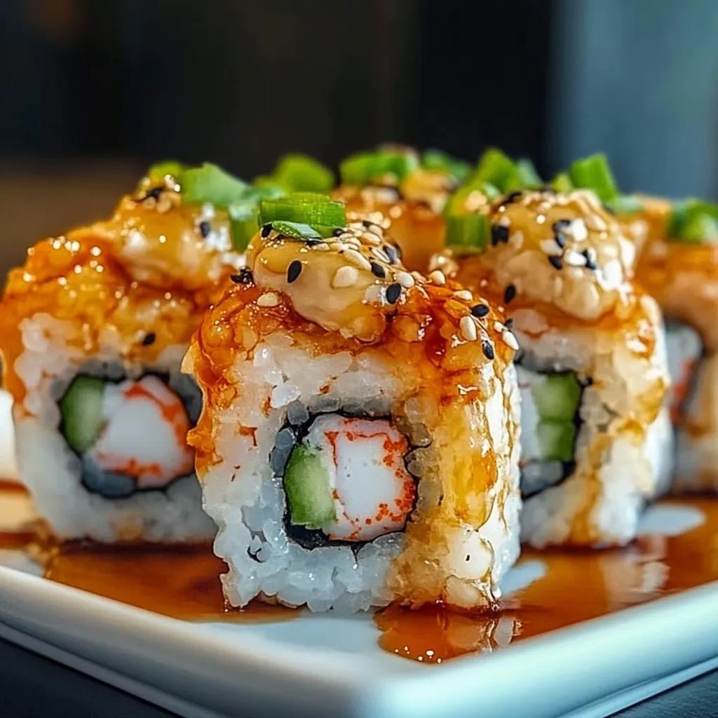 Spicy Shrimp Sushi Stacks