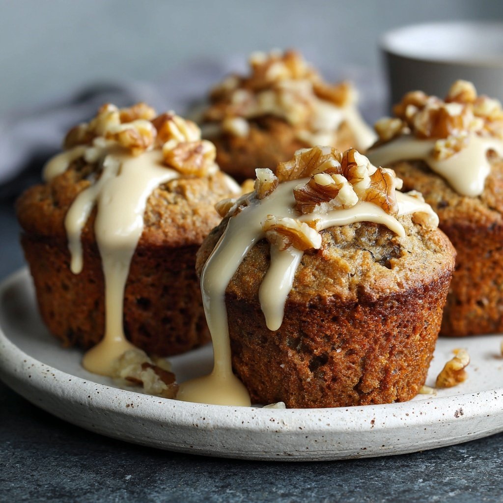 Nutty Banana Bread Cupcakes