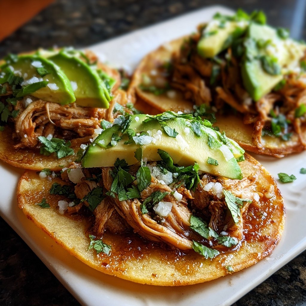 Classic Pork Carnitas Tostadas