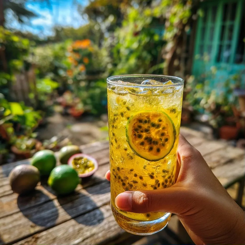 Iced Passionfruit Green Tea