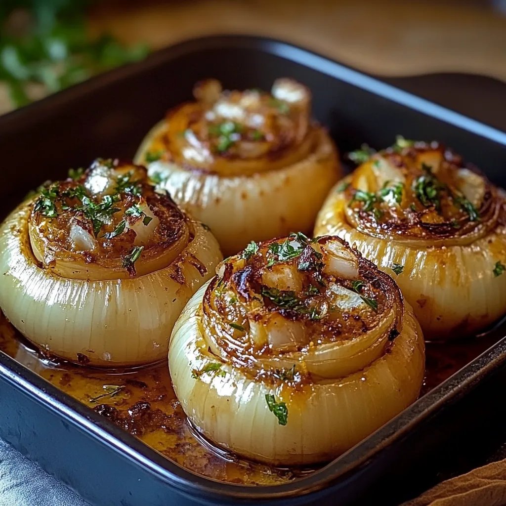 Greek Stuffed Onions