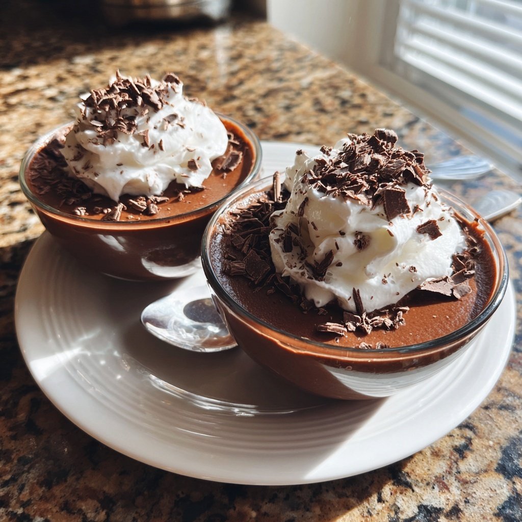 Silky Chocolate Pudding Cups