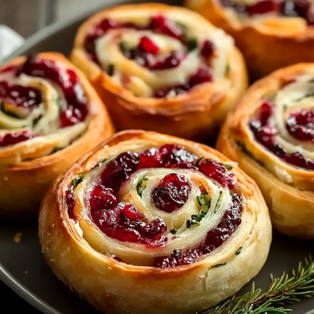 Irresistible Cranberry Feta Pinwheels