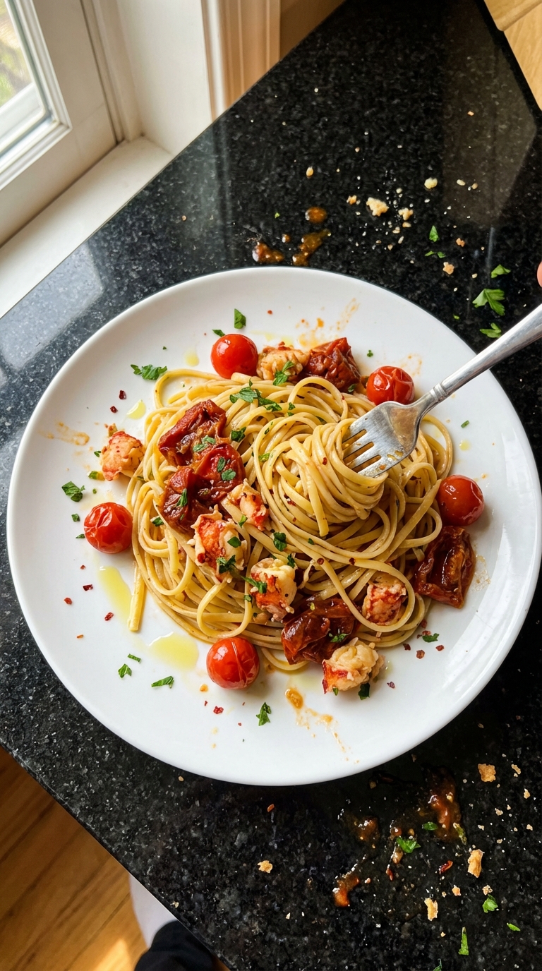 Lobster and Roasted Tomato Linguine