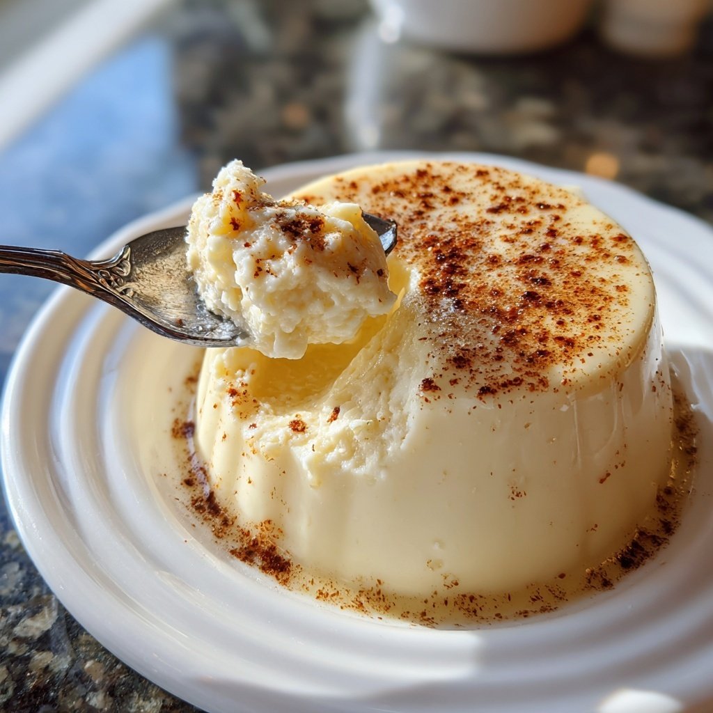 Eggnog Panna Cotta with Nutmeg