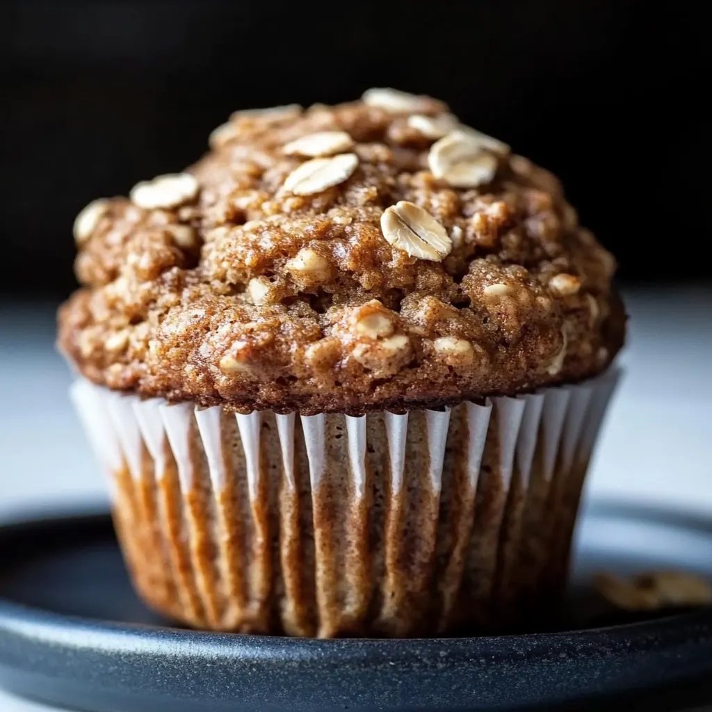 Healthy Banana Oatmeal Muffins