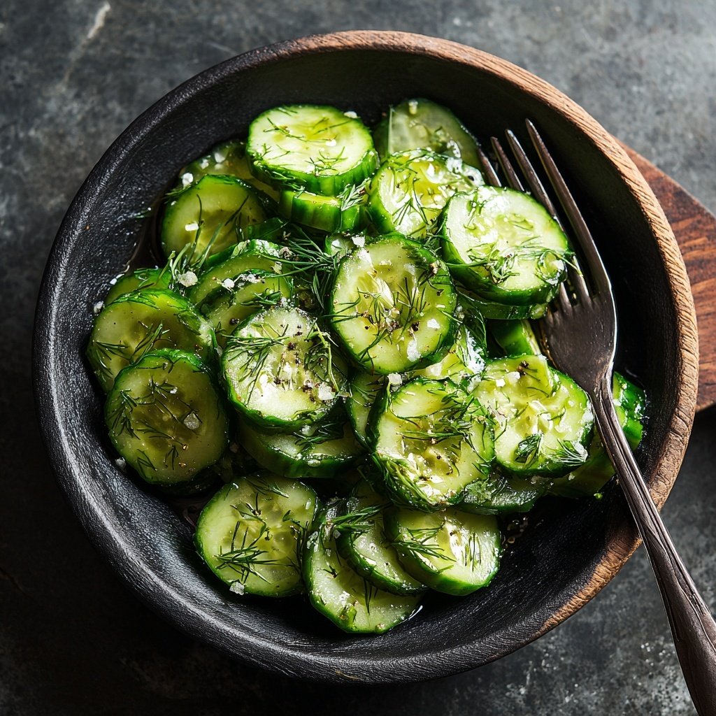 Simple Cucumber Salad with Dill
