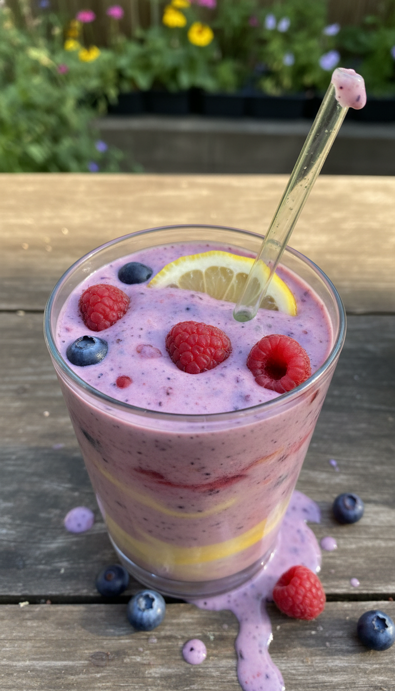 Limoncello and Berry Smoothie