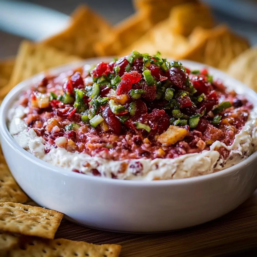 Spicy Cranberry Jalapeño Dip Appetizer