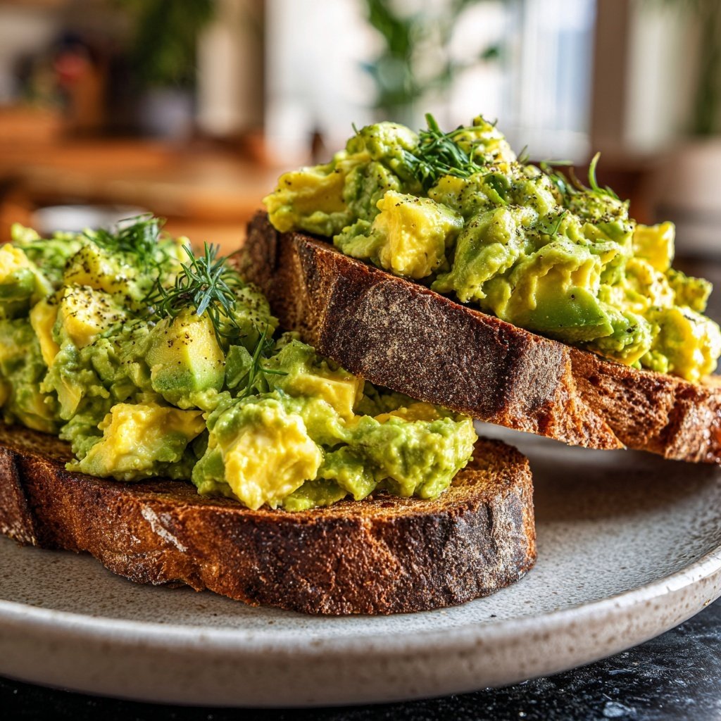 Avocado Egg Salad on Toast