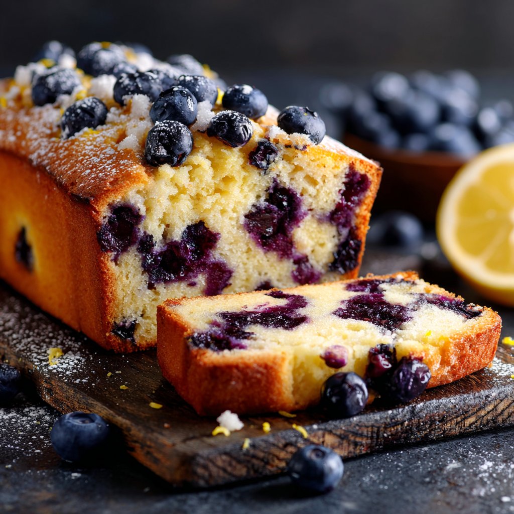 Blueberry Lemon Cottage Cheese Loaf