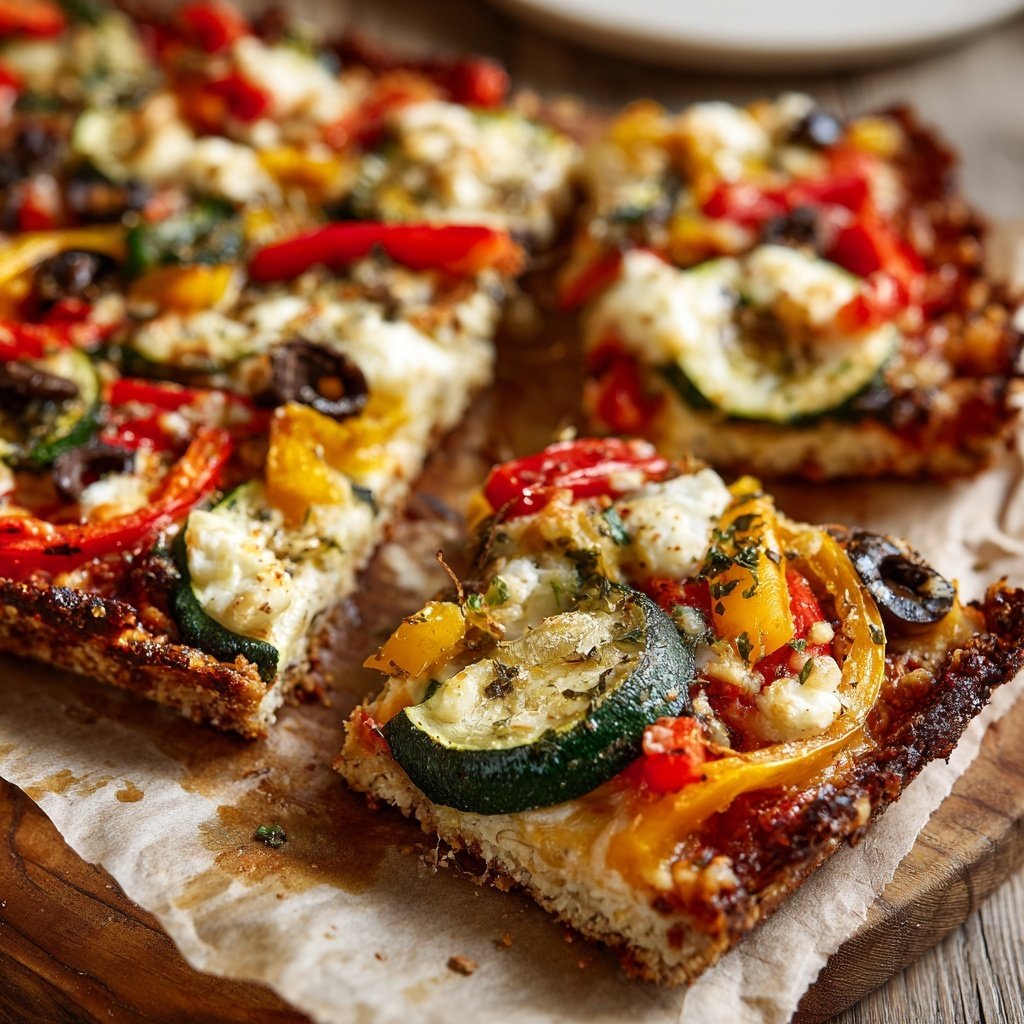 Loaded Veggie Pizza Slices