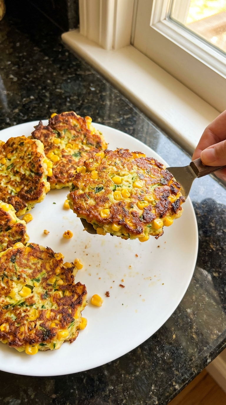 Healthy Zucchini and Corn Fritters