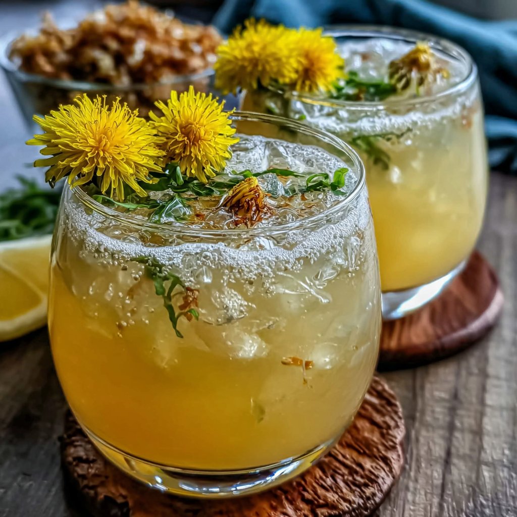 Potentially Potent Dandelion Cocktail